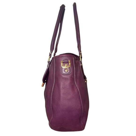 Tory Burch Amanda Aubergine Purple Hobo Handbag - Picture 6 of 14